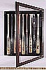 Vertical Display Case Holds Nine Full Size Bats